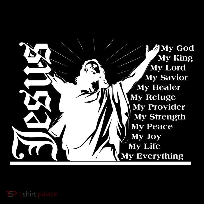 Jesus Christ My God King Lord Savior Strength Prayer Backpack