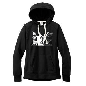 Jesus Christ My God King Lord Savior Strength Prayer Women's Fleece Hoodie