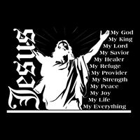 Jesus Christ My God King Lord Savior Strength Prayer Full Zip Hoodie