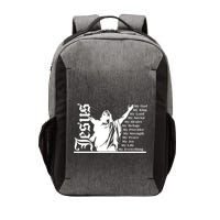 Jesus Christ My God King Lord Savior Strength Prayer Vector Backpack