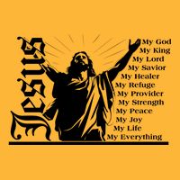 Jesus Christ My God King Lord Savior Strength Prayer Trucker Hat