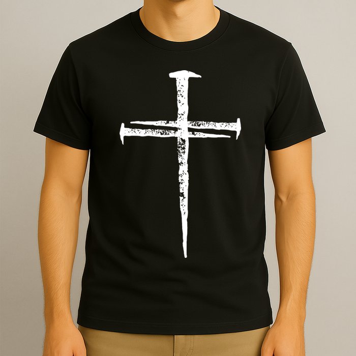 Jesus Christ My Savior Die For My Sins 3 Nails Cross Christian Catholic T-Shirt