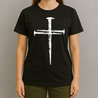 Jesus Christ My Savior Die For My Sins 3 Nails Cross Christian Catholic T-Shirt