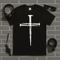 Jesus Christ My Savior Die For My Sins 3 Nails Cross Christian Catholic T-Shirt
