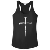 Jesus Christ My Savior Die For My Sins 3 Nails Cross Christian Catholic Ladies PosiCharge Competitor Racerback Tank