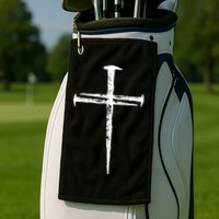 Jesus Christ My Savior Die For My Sins 3 Nails Cross Christian Catholic Golf Towel