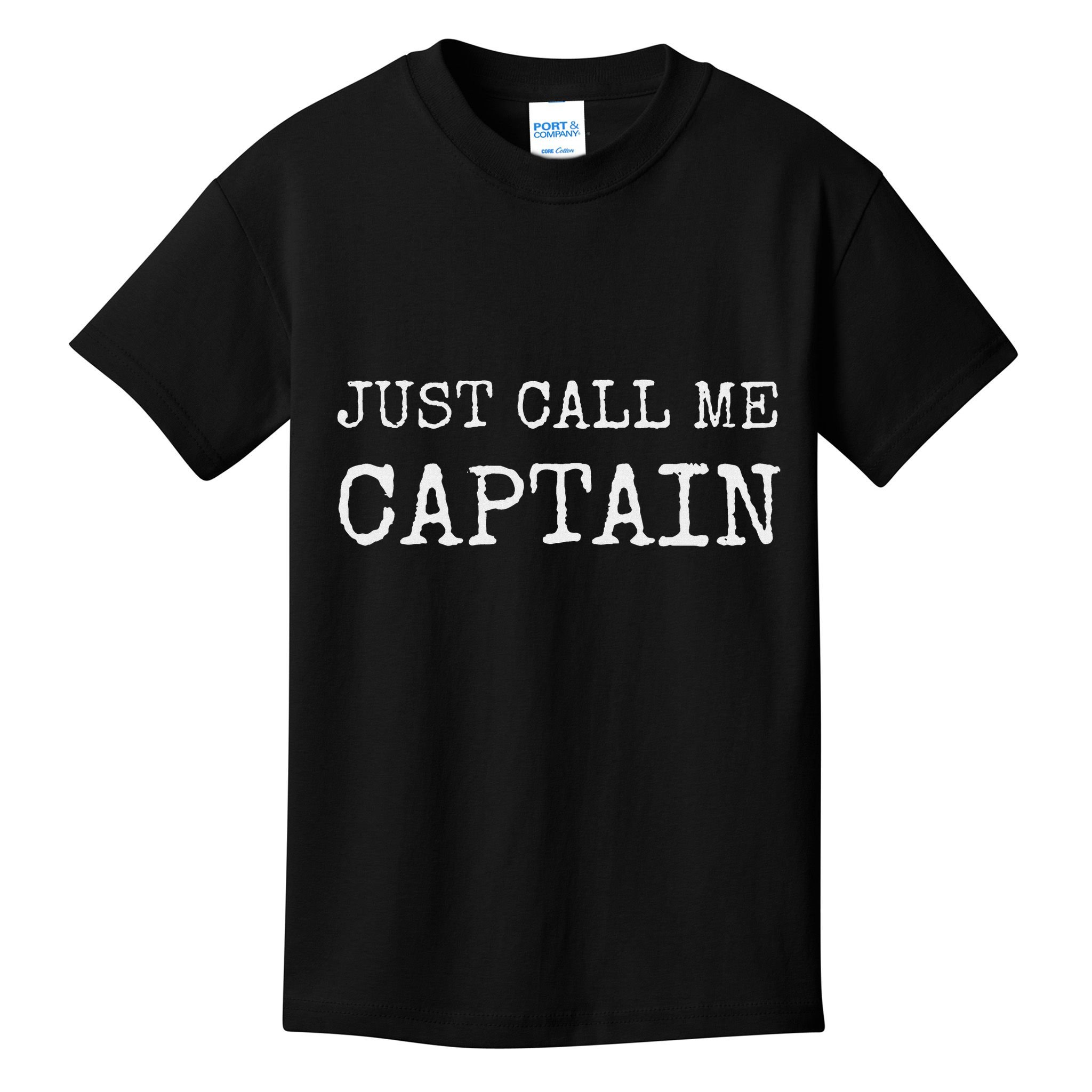 Just Call Me Captain Funny Pilo Kids T-Shirt