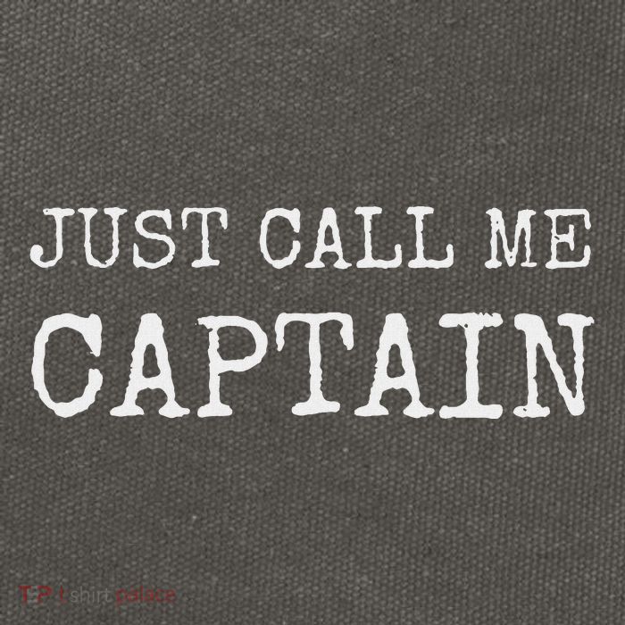 Just Call Me Captain Funny Pilo Cotton Canvas Backpack