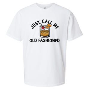 Just Call Me Old Fashioned Funny Cocktail Sueded Cloud Jersey T-Shirt