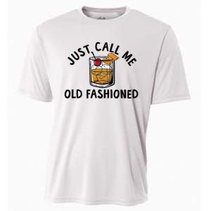 Just Call Me Old Fashioned Funny Cocktail Cooling Performance Crew T-Shirt