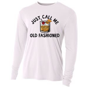 Just Call Me Old Fashioned Funny Cocktail Cooling Performance Long Sleeve Crew