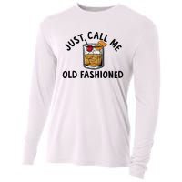 Just Call Me Old Fashioned Funny Cocktail Cooling Performance Long Sleeve Crew