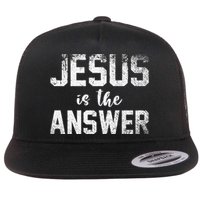 Jesus Changed My Life Ask Me How Jesus 1 Flat Bill Trucker Hat