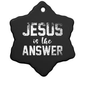 Jesus Changed My Life Ask Me How Jesus 1 Ceramic Star Ornament