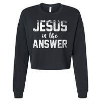 Jesus Changed My Life Ask Me How Jesus 1 Cropped Pullover Crew