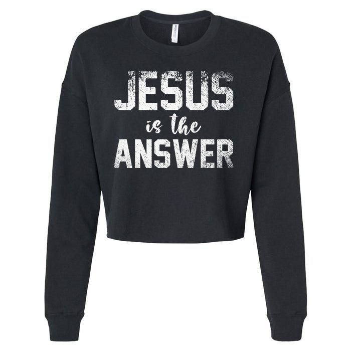 Jesus Changed My Life Ask Me How Jesus 1 Cropped Pullover Crew