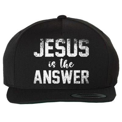 Jesus Changed My Life Ask Me How Jesus 1 Wool Snapback Cap