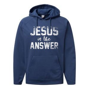 Jesus Changed My Life Ask Me How Jesus 1 Performance Fleece Hoodie