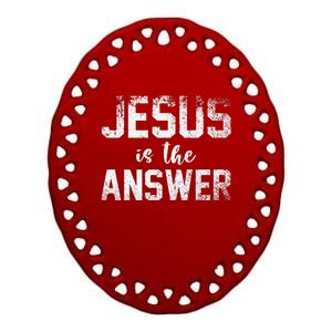 Jesus Changed My Life Ask Me How Jesus 1 Ceramic Oval Ornament