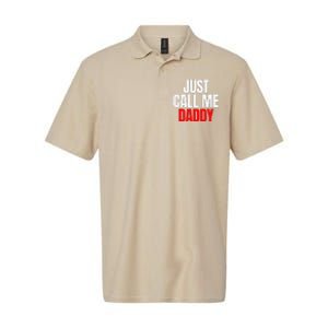 Just Call Me Daddy Gift For Fathers Day Papa Dad Papi Pop Softstyle Adult Sport Polo