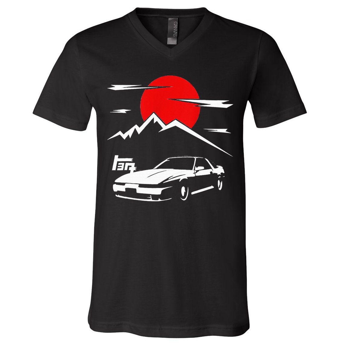 Jdm Car Mk3 Supra Ma70 A70 7mge V-Neck T-Shirt