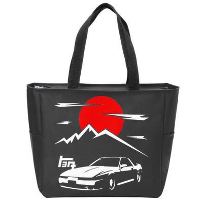 Jdm Car Mk3 Supra Ma70 A70 7mge Zip Tote Bag