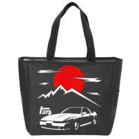 Jdm Car Mk3 Supra Ma70 A70 7mge Zip Tote Bag