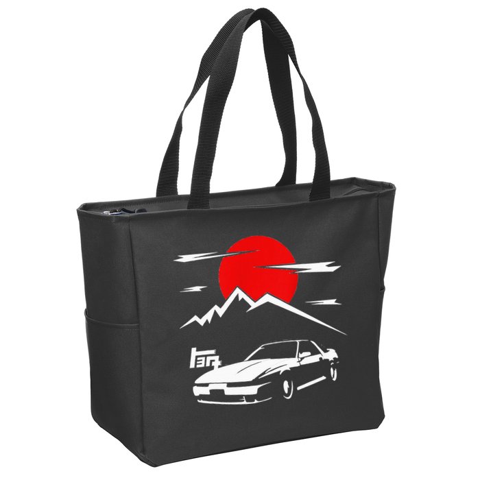 Jdm Car Mk3 Supra Ma70 A70 7mge Zip Tote Bag