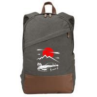 Jdm Car Mk3 Supra Ma70 A70 7mge Cotton Canvas Backpack