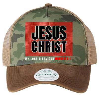 Jesus Christ, My Lord And Savior Legacy Tie Dye Trucker Hat