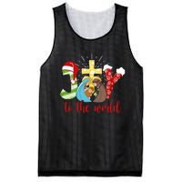 Jesus Christian Nativity Scene Joy To The World Christmas Mesh Reversible Basketball Jersey Tank