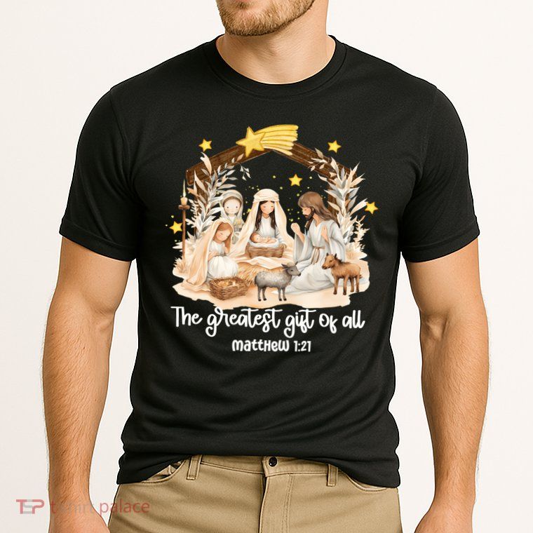 Jesus Christmas Nativity Scene Performance Shirt