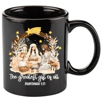 Jesus Christmas Nativity Scene 11oz C Handle Ceramic Mug