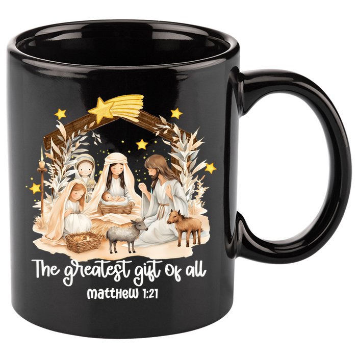Jesus Christmas Nativity Scene 11oz C Handle Ceramic Mug