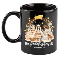 Jesus Christmas Nativity Scene 11oz C Handle Ceramic Mug