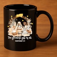 Jesus Christmas Nativity Scene 11oz C Handle Ceramic Mug