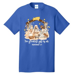 Jesus Christmas Nativity Scene Tall T-Shirt