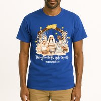 Jesus Christmas Nativity Scene Tall T-Shirt