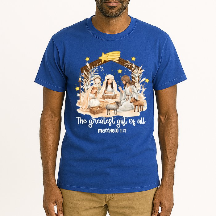 Jesus Christmas Nativity Scene Tall T-Shirt
