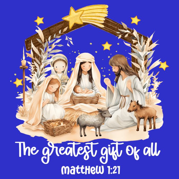 Jesus Christmas Nativity Scene Tall T-Shirt