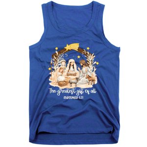 Jesus Christmas Nativity Scene Tank Top