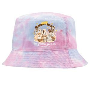 Jesus Christmas Nativity Scene Tie-Dyed Bucket Hat