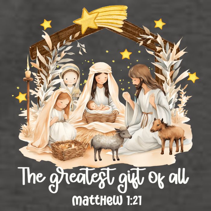 Jesus Christmas Nativity Scene Vector Backpack