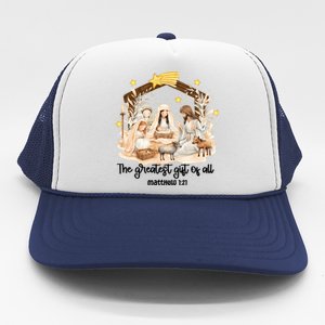 Jesus Christmas Nativity Scene Trucker Hat