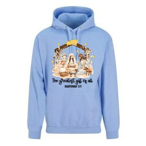 Jesus Christmas Nativity Scene Unisex Surf Hoodie