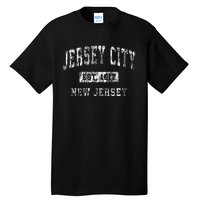 Jersey City New Jersey Nj Vintage Established Tall T-Shirt