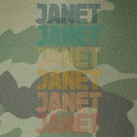 Janet Classic Name Cool 80s 90s Legacy Tie Dye Trucker Hat
