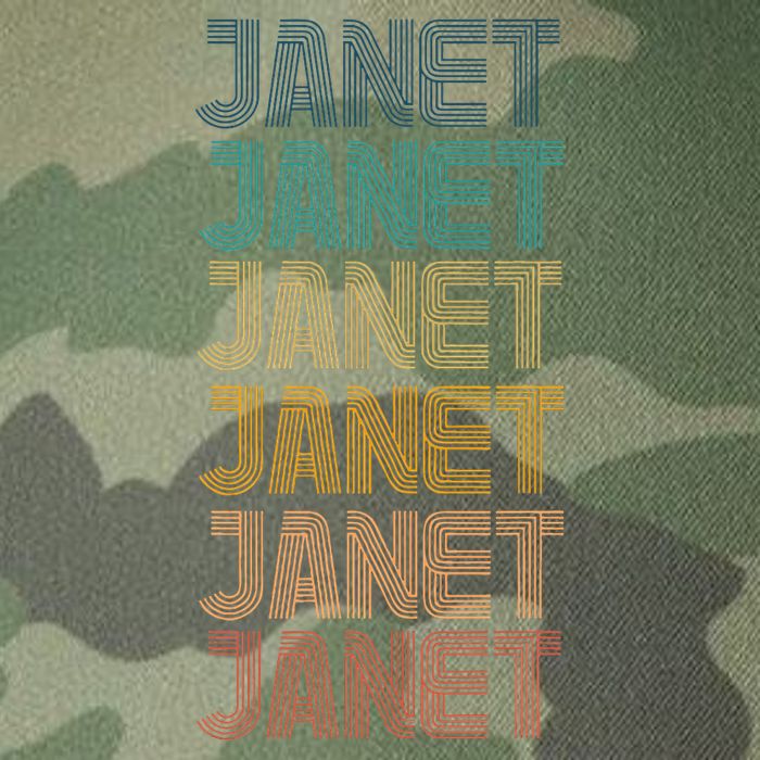 Janet Classic Name Cool 80s 90s Legacy Tie Dye Trucker Hat