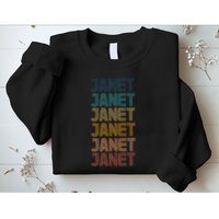 Janet Classic Name Cool 80s 90s Sweatshirt