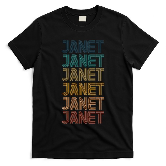 Janet Classic Name Cool 80s 90s T-Shirt